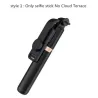 Trépied perche à selfie - avec télécommande - extensible - monopode pliable - Sans fil / Bluetooth
