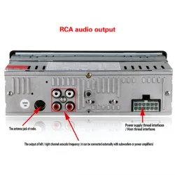 Autoradio Bluetooth - din 1 - 12V FM MP3 USB SD AUX audio stéréo