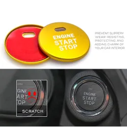 Przycisk start / stop silnika samochodu - pierścień - naklejka - do Subaru BRZ Impreza XV Forester Outback LegacyNaklejki