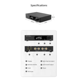 SMSL DA-6 - mini amplifier - 70W*2 - with remote controlAmplifiers