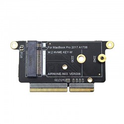 A1708 - SSD - NVMe PCI Express PCIE til NGFF M2 SSD adapterkort - M.2 til Macbook Pro Retina 13"
