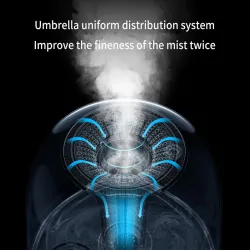 DEERMA - ultrasonic air humidifier - diffuser - aromatherapy - transparent - with water filtration - 5 LHumidifiers