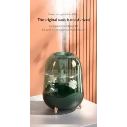 DEERMA - ultrasonic air humidifier - diffuser - aromatherapy - transparent - with water filtration - 5 LHumidifiers