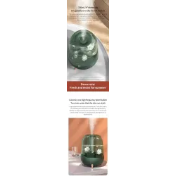 DEERMA - humidificateur d'air à ultrasons - diffuseur - aromathérapie - transparent - avec filtration d'eau - 5 L