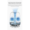 HumidificadoresDEERMA - humidificador ultrasónico de aire - difusor - aromaterapia - transparente - con filtración de agua - 5 L