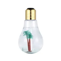 Glödlampsformad luftfuktare - ultraljudsdiffusor - LED - 400ml