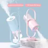 Humidificateur d'air à ultrasons - brumisateur rotatif à 360 degrés - avec LED - 200 ml