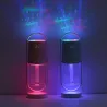 Ultraljudsluftfuktare - 360 graders rotationsdimspray - med LED - 200 ml