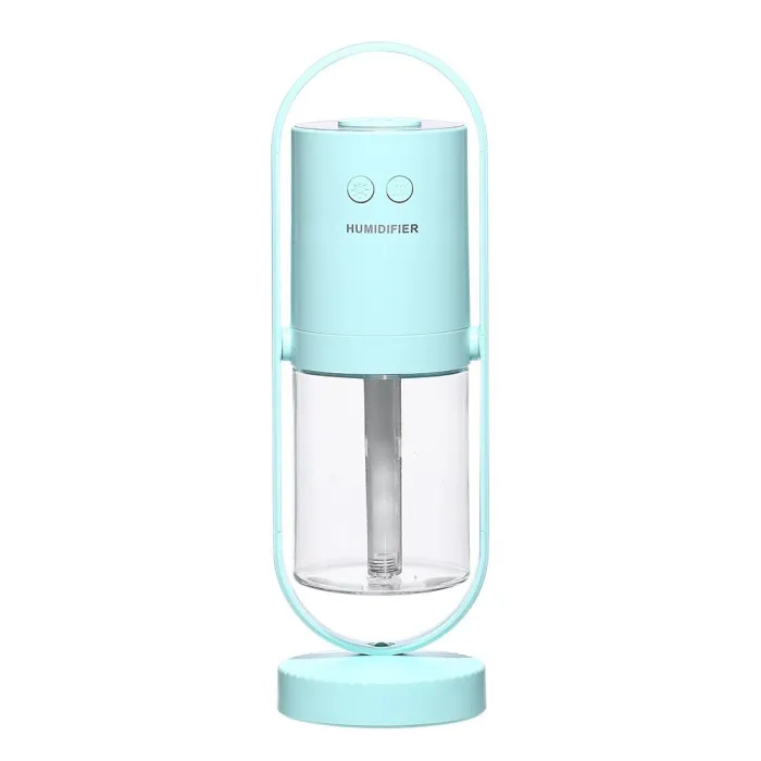 Ultraschall-Luftbefeuchter - 360-Grad-Rotations-Nebelspray - mit LED - 200 ml