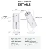 Ultraljudsluftfuktare - 360 graders rotationsdimspray - med LED - 200 ml