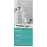 Humidificateur d'air à ultrasons - brumisateur rotatif à 360 degrés - avec LED - 200 ml