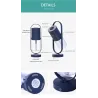 Humidificateur d'air à ultrasons - brumisateur rotatif à 360 degrés - avec LED - 200 ml