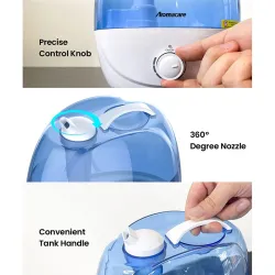 Ultrasonic air humidifier - 360 degree adjustable - 2.6 LHumidifiers