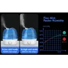 Ultrasonic air humidifier - 360 degree adjustable - 2.6 LHumidifiers