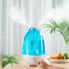 Ultrasonic air humidifier - essential oil diffuser - dual mist sprayer - with LED - 4 LHumidifiers