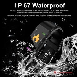 Smartwatch 115 plus - Bluetooth 4 - Android - puls - licznik kaloriiInteligentne zużycie