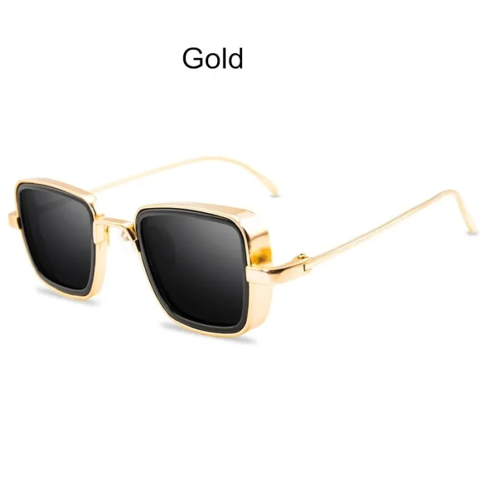Gafas de solGafas de sol vintage cuadradas - lentes antirreflectantes - armazón de metal - UV400 - unisex