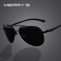 MERRY'S - polarisierte Herrensonnenbrille - Aluminiumrahmen