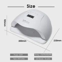 SUN 5X Plus UV LED lamp - nageldroger - 54WNageldrogers
