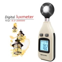 Illuminometer - digital lysmåler - fotometer - 200.000 Lux / Fc