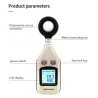 Illuminometer - digital lysmåler - fotometer - 200.000 Lux / Fc