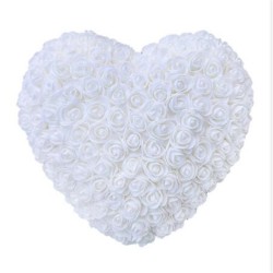 Coeur de rose - composé de roses à l'infini - décoration mariage / Saint Valentin