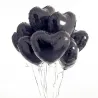 Ballons aluminium - gonflables à l'hélium - en forme de coeur - 45 cm