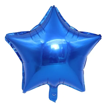 Balões foil - inflável com hélio - forma de estrela - 45 cm