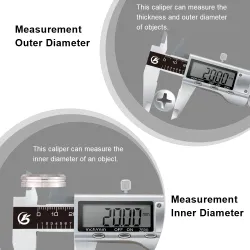 Digitaler Nonius – elektronischer Messschieber – Mikrometer – Tiefenmesswerkzeug – Edelstahl