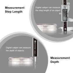 Digitaler Nonius – elektronischer Messschieber – Mikrometer – Tiefenmesswerkzeug – Edelstahl