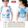 NiñosCorrector de postura infantil - cinturón ajustable - corsé ortopédico - azul