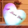 Animales de pelucheCojín en forma de corazón z - TE AMO - luces LED