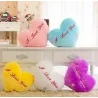 Hjerteformet pute z - I LOVE YOU - LED-lys