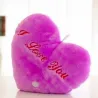 Animales de pelucheCojín en forma de corazón z - TE AMO - luces LED