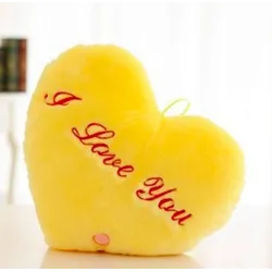 Coussin en forme de coeur z - I LOVE YOU - Lumières LED