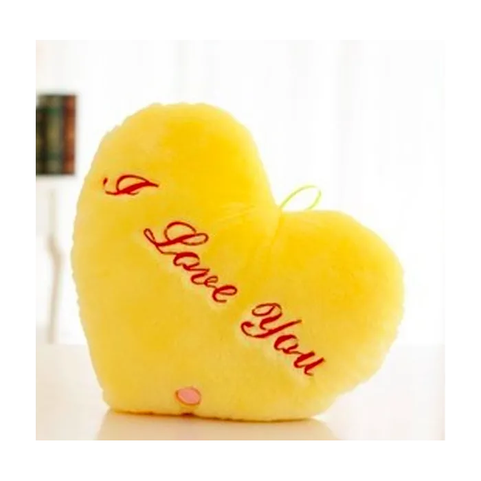 Coussin en forme de coeur z - I LOVE YOU - Lumières LED