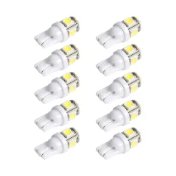T10Bombilla LED para coche - DC 12V - T10 5050 W5W - 10 piezas