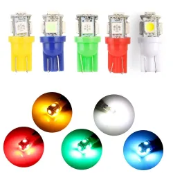 T10Bombilla LED para coche - DC 12V - T10 5050 W5W - 10 piezas
