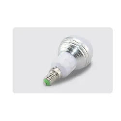 E27Bombilla mágica LED RGB - 16 colores cambiantes - con mando a distancia IR - E27 - 5W - 7W
