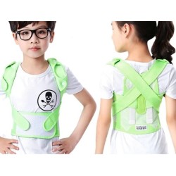 Correcteur de posture enfant - ceinture réglable - corset orthopédique - vert