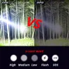 XHP220 / XHP120 - lampe de poche LED puissante - torche tactique / militaire - USB - étanche - zoomable - 5000000 LM