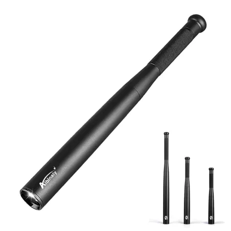 LED-lommelykt - baseballballtre - supersterkt - vanntett - aluminiumslegering - selvforsvar