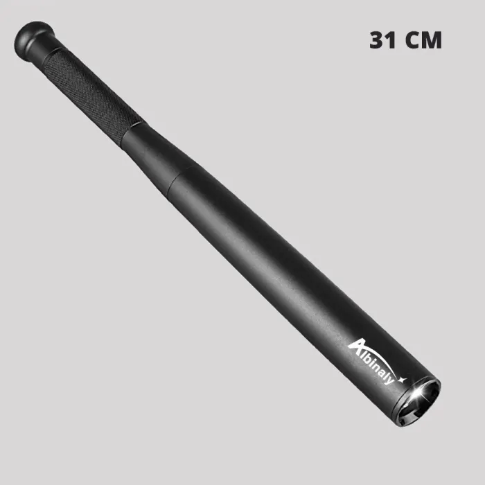 LED-lommelykt - baseballballtre - supersterkt - vanntett - aluminiumslegering - selvforsvar