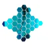 Hexagonformad spegel - väggdekal - 12 delar