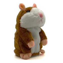 Hamster parlant - jouet en peluche - bouge - répète ce que vous dites