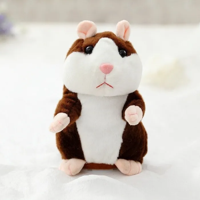 Puhuva hamsteri - pehmolelu - liikkuu - toistaa mitä sanot