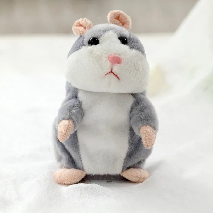 Hamster parlant - jouet en peluche - bouge - répète ce que vous dites