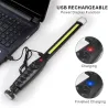 Lanterna LED - luz de trabalho - COB - USB - escurecimento - com ímã - à prova d'água