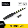 LED flashlight - work light - COB - USB - dimming - with magnet - waterproofTorches
