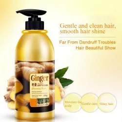 Urteshampoo - ingefærekstrakter - anti skæl - ingen silikone - 400 ml